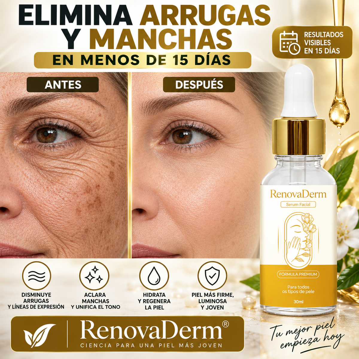 RenovaDerm — Sérum Facial Antiedad