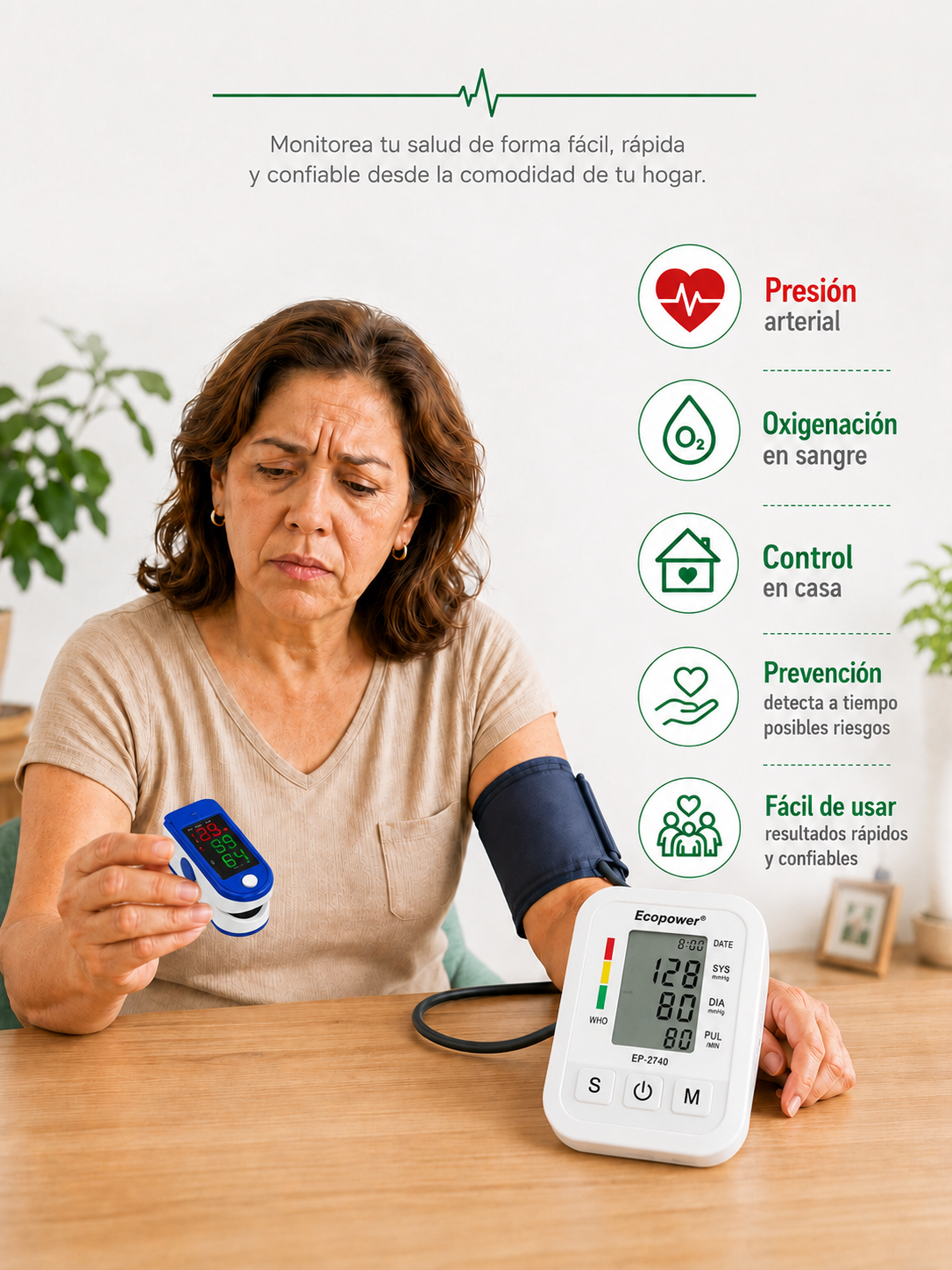 ¿No sabés cómo están tu presión y tu oxigenación?